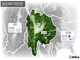 2023年07月22日の山梨県の実況天気