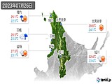 実況天気(2023年07月26日)