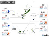 2023年07月29日の沖縄県の実況天気
