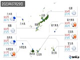 実況天気(2023年07月29日)