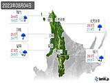 実況天気(2023年08月04日)