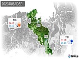 2023年08月08日の京都府の実況天気