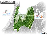 2023年08月14日の富山県の実況天気