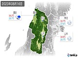 2023年08月16日の山形県の実況天気