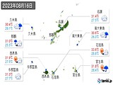 実況天気(2023年08月16日)