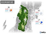 2023年08月18日の山形県の実況天気
