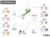 実況天気(2023年08月22日)