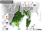 2023年08月26日の静岡県の実況天気
