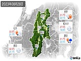 実況天気(2023年08月28日)