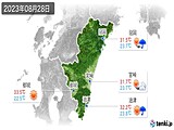 実況天気(2023年08月28日)