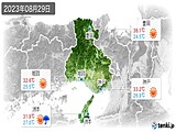 2023年08月29日の兵庫県の実況天気