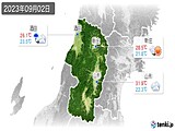 2023年09月02日の山形県の実況天気