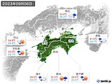 2023年09月06日の四国地方の実況天気