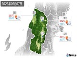 2023年09月07日の山形県の実況天気