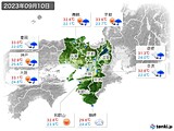 実況天気(2023年09月10日)