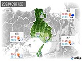 2023年09月12日の兵庫県の実況天気