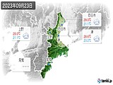 2023年09月23日の三重県の実況天気