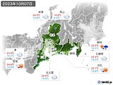 実況天気(2023年10月07日)