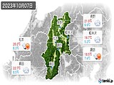 実況天気(2023年10月07日)