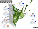 実況天気(2023年10月07日)