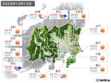 実況天気(2023年10月12日)