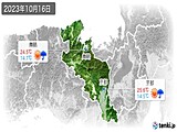 2023年10月16日の京都府の実況天気