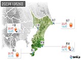 2023年10月26日の千葉県の実況天気