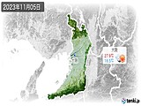 2023年11月05日の大阪府の実況天気