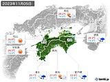 実況天気(2023年11月05日)