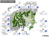 実況天気(2023年11月06日)