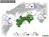 実況天気(2023年11月17日)