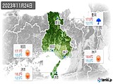 実況天気(2023年11月24日)