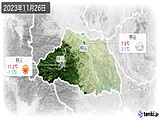 2023年11月26日の埼玉県の実況天気