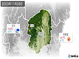 2023年11月28日の栃木県の実況天気
