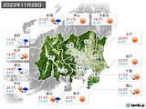 実況天気(2023年11月28日)