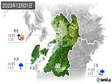 2023年12月01日の熊本県の実況天気