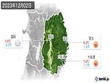 2023年12月02日の岩手県の実況天気