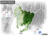 2023年12月05日の愛知県の実況天気