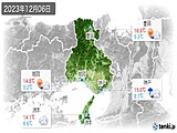 2023年12月06日の兵庫県の実況天気