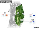2023年12月06日の岩手県の実況天気