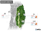 2023年12月07日の岩手県の実況天気