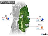 実況天気(2023年12月09日)