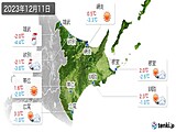 実況天気(2023年12月11日)