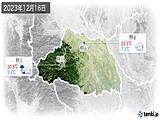 2023年12月16日の埼玉県の実況天気