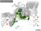 実況天気(2023年12月17日)