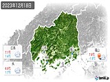 実況天気(2023年12月18日)