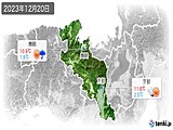 2023年12月20日の京都府の実況天気