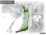 2023年12月21日の大阪府の実況天気