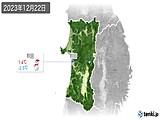 2023年12月22日の秋田県の実況天気
