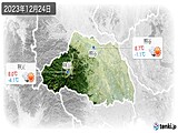 2023年12月24日の埼玉県の実況天気